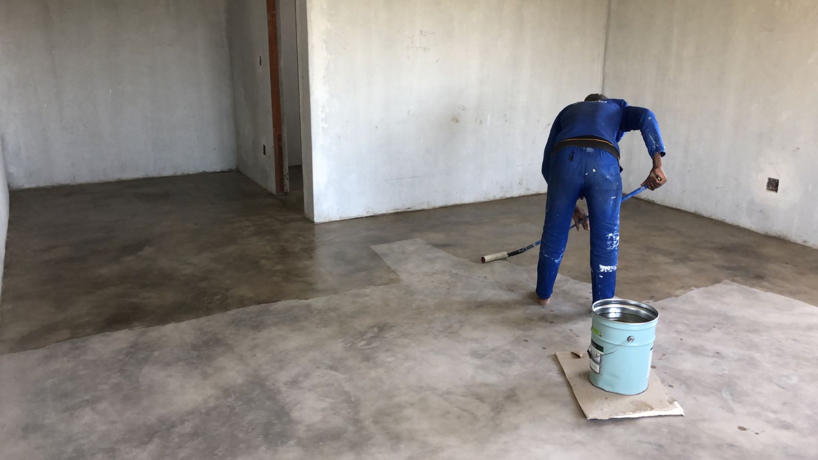 Jenny floor first coat