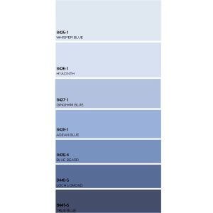 E9 Paint Colour Card Swatch 240mm x 50mm (7 Colours)