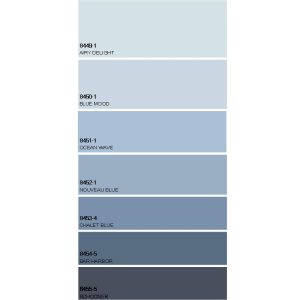 F7 Paint Colour Card Swatch 240mm x 50mm (7 Colours)